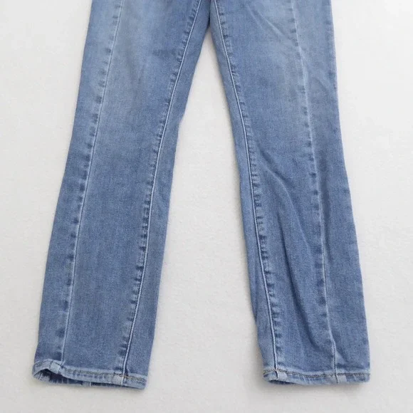 Abercrombie & Fitch Super Skinny Ankle High Rise Seam Jeans Women 27/4R Curve - Picture 3 of 12